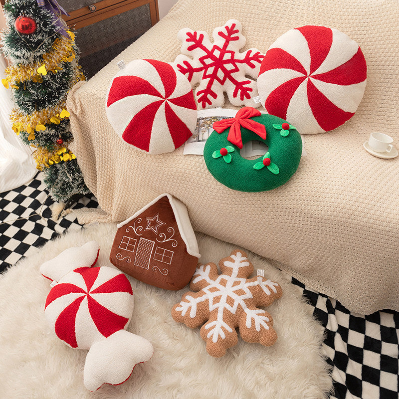 Festive Holiday Soft Pillow Cushion