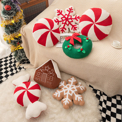 Festive Holiday Soft Pillow Cushion