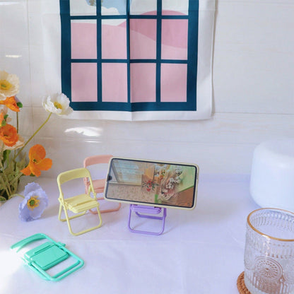 Compact Portable Phone Stand Chair