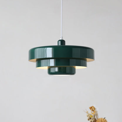 Modern Glass Tiered Pendant Light