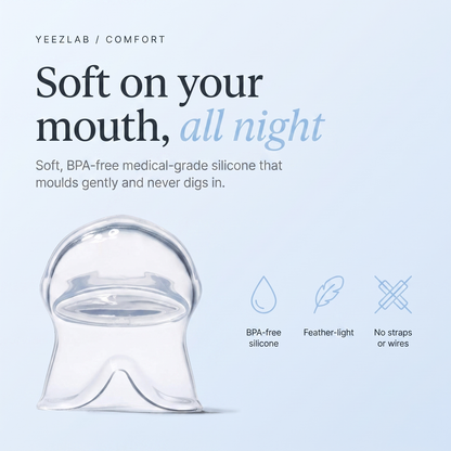 Yeez Anti-Snoring Device - Soft on your mouth all night