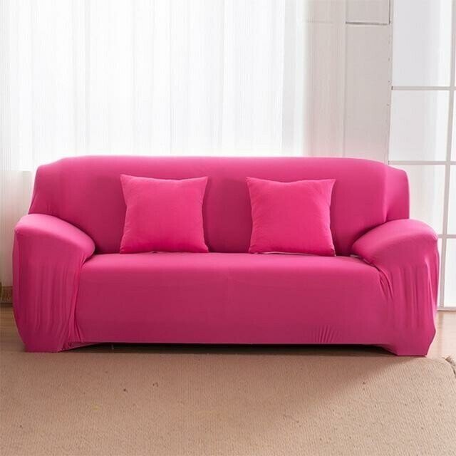 Fits Most Sofas Stretchy Slipcover - Solid Colors