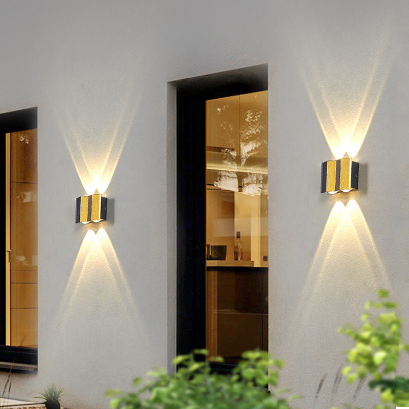 Premium Golden Outdoor LED Wall Lamp