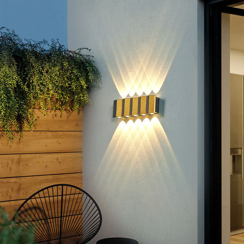Premium Golden Outdoor LED Wall Lamp
