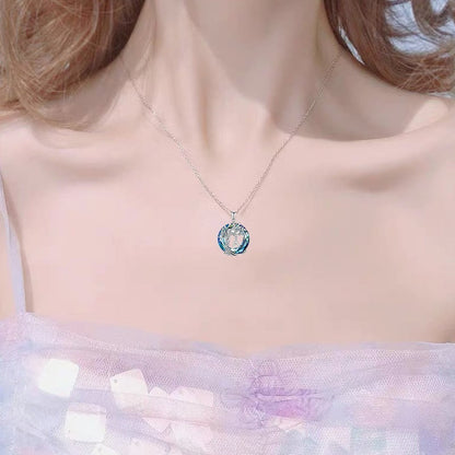 Natural Tree Crystal Pendant Necklace