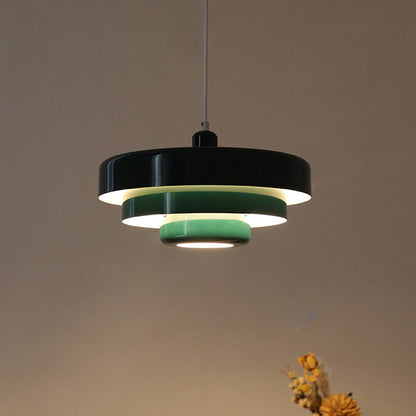 Modern Glass Tiered Pendant Light