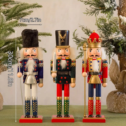 Classic Wooden Christmas Nutcracker Decor