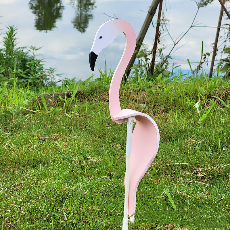 Colorful Pink Outdoor Lawn Ornament
