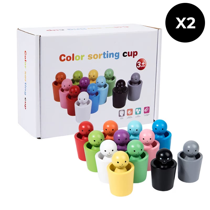 Colorful Plastic Sorting Cups