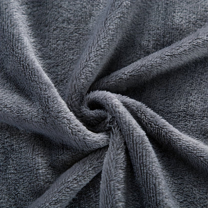 Soft Gray Plush Blanket for All Seasons