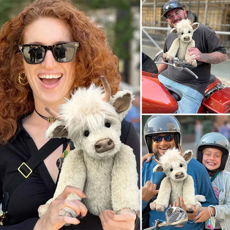 Farm Fresh Cow Figurine with Flower Crown