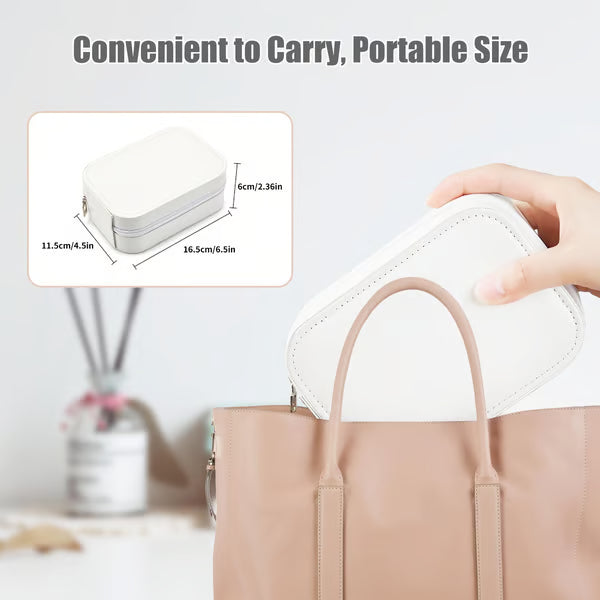 Travel Makeup Case with LED Lighted Mirror