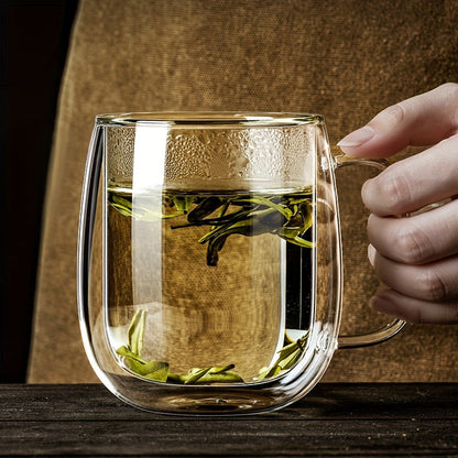 Premium Double Walled Glass Coffee Mug