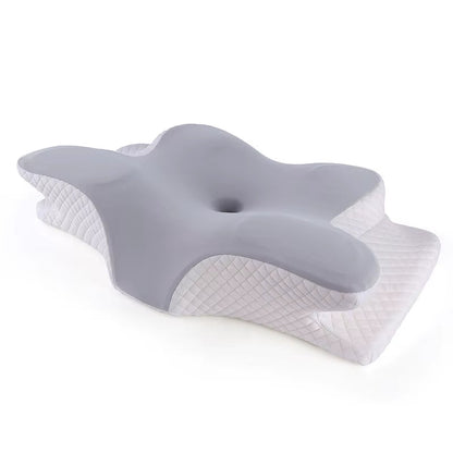 Contoured Sleep Pillow with Memory Foam Support