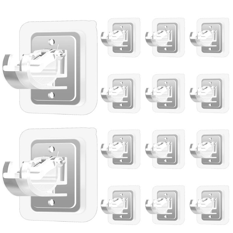 Easy Fit Curtain Rod Brackets - No Drill Required
