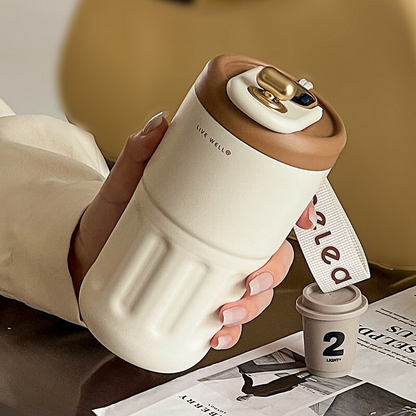 Compact Insulated Stainless Steel Travel Mug
