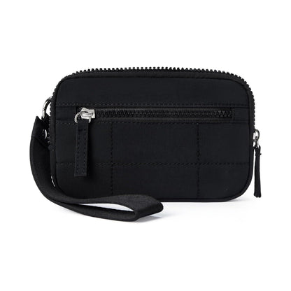 Fashionable Nylon Wristlet Purse with Multiple Pockets