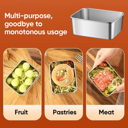 Insulated Stainless Steel Lunch Box with Lid
