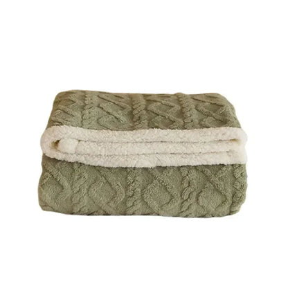 Plush Soft Woolen Throw Blanket