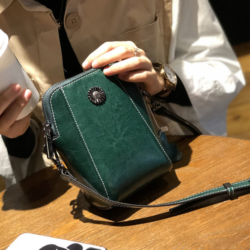 Luxury Ladies Genuine Leather Phone Purse