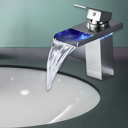 Modern LED Waterfall Sink Faucet