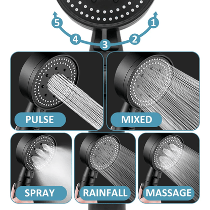 Yeezlab | Premium Shower Head with 5 Spray Settings