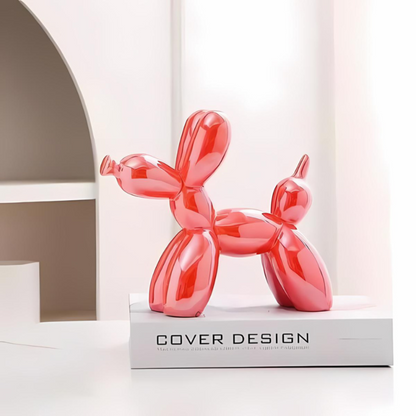 Colorful Ceramic Dog Figurine Decoration