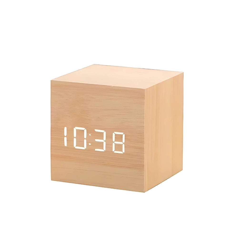 Sleek Digital Cube Alarm Clock