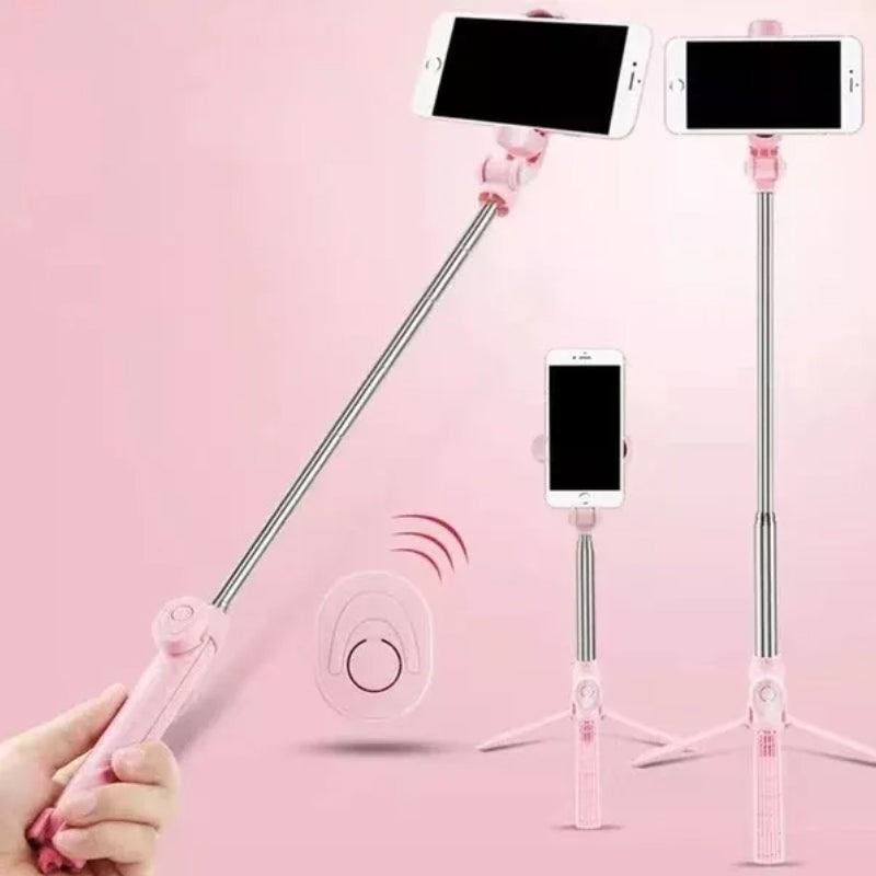 Compact 6-in-1 Wireless Bluetooth Selfie Rod