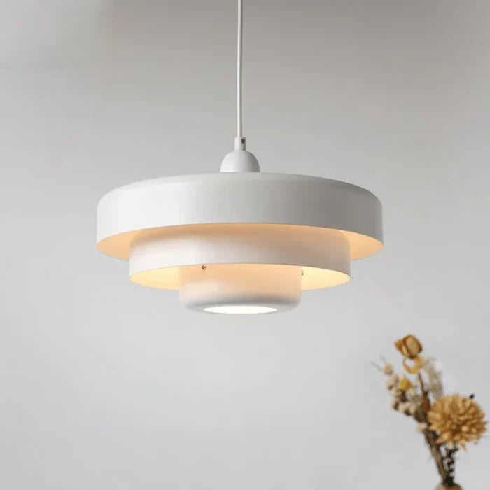 Rustic Metal Pendant Light - Soft Warm LED Lighting