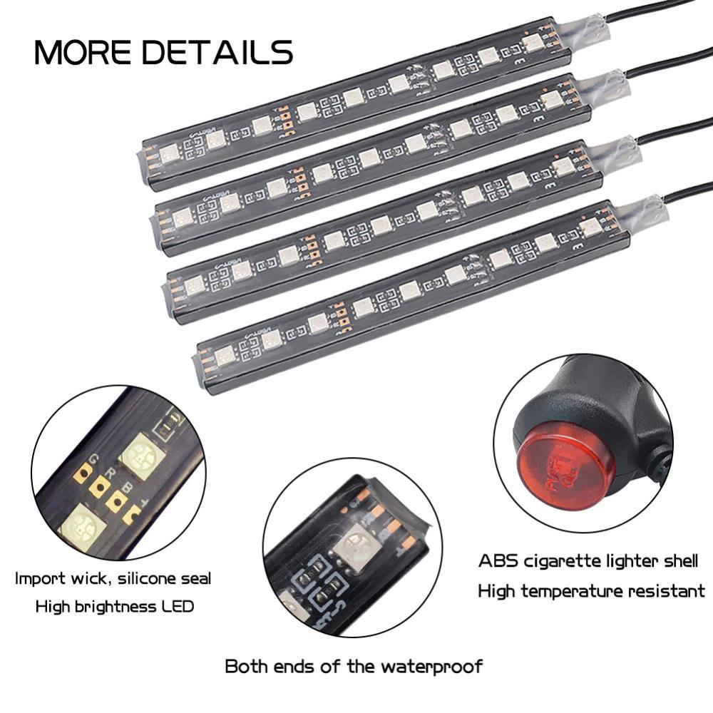 Colorful Car LED Strip Light with Remote Control