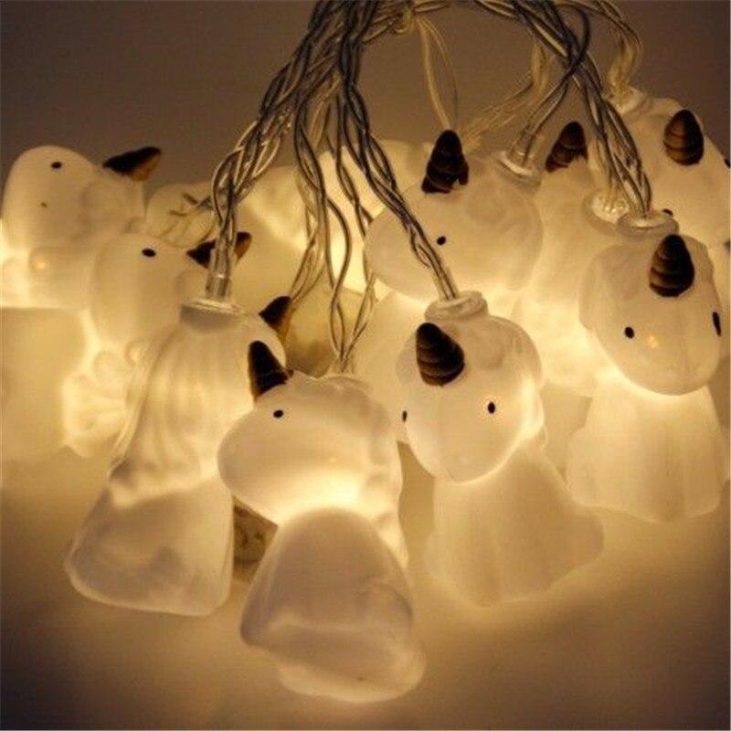 Colorful Unicorn Fairy String Lights