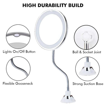 HD LED Magnifying Makeup Mirror