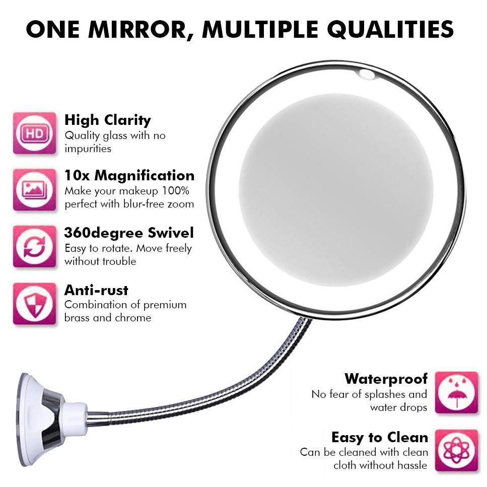 HD LED Magnifying Makeup Mirror