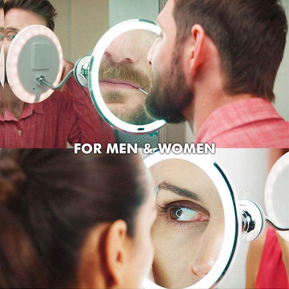 Professional 10x Magnifying LED Vanity Mirror