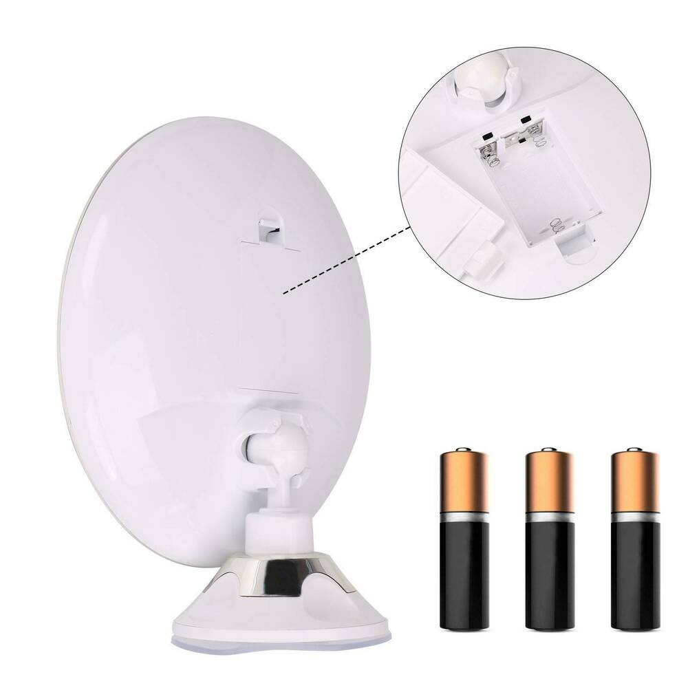 Portable LED Travel Makeup Mirror 10x Magnification