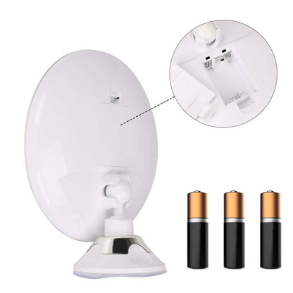 Portable LED Travel Makeup Mirror 10x Magnification