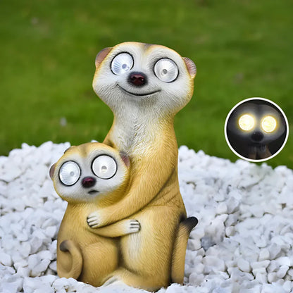 Colorful Meerkat Solar Desk Lamp