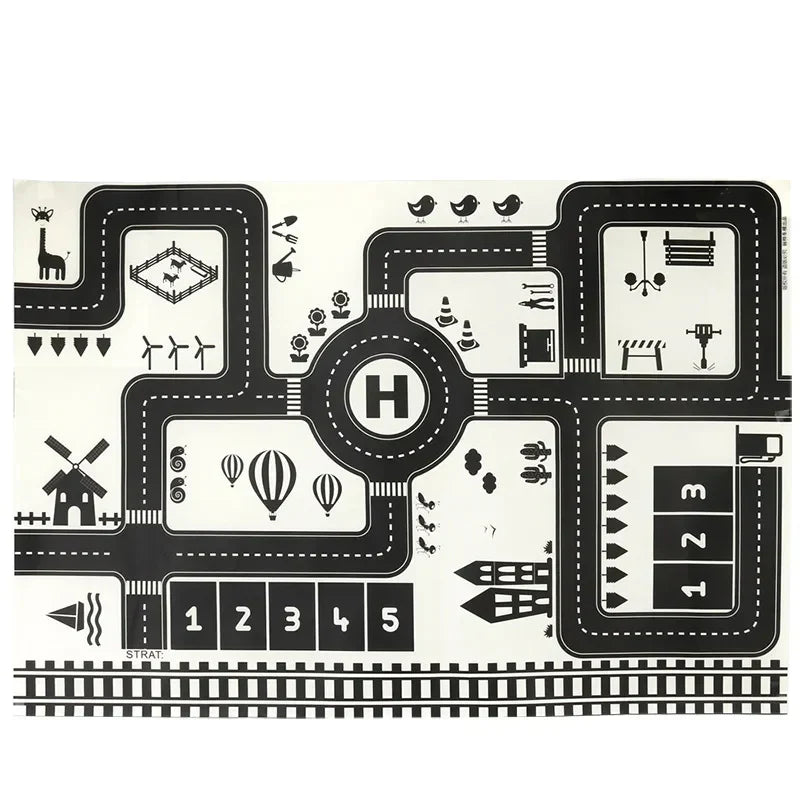 Interactive City Road Playmat for Children