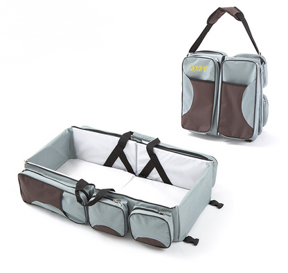 Portable Baby Travel Bed with Storage