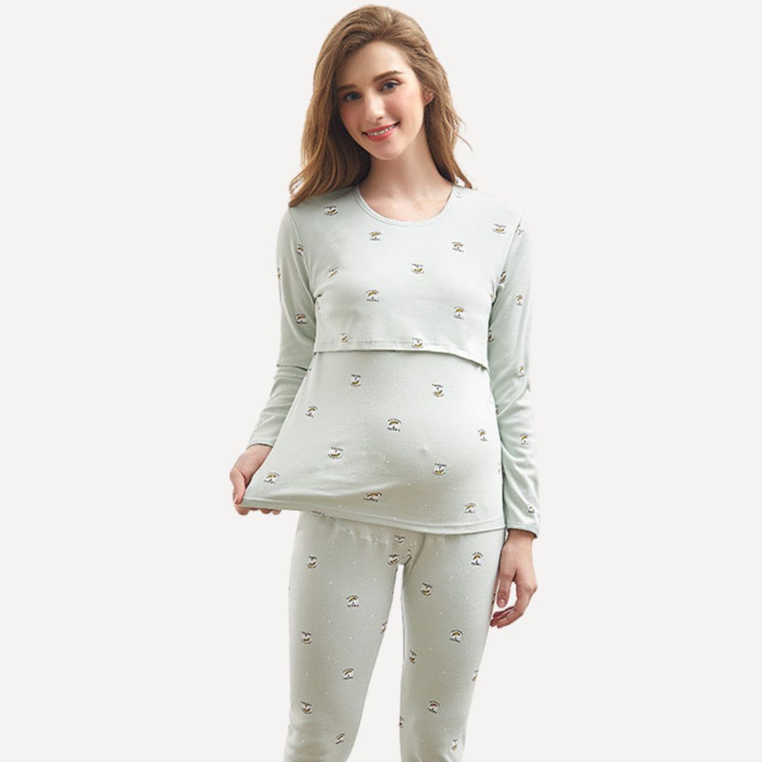 Cozy Pregnant Mama Dress for Home Relaxation