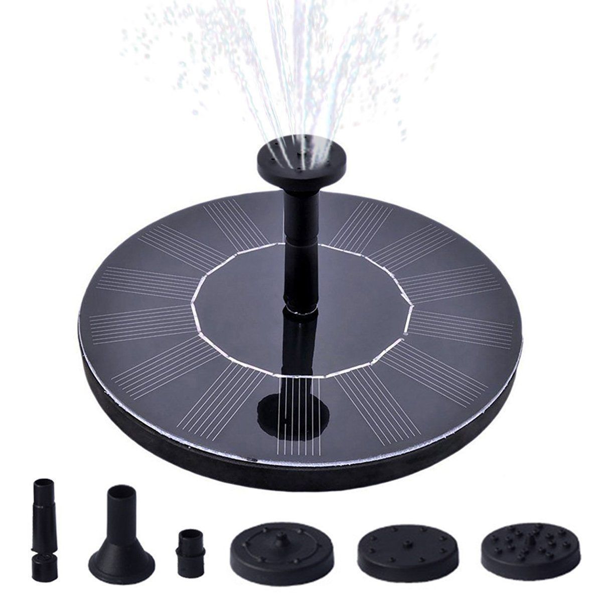 Solar Powered Fountain Pump for Garden or Pond Decoration