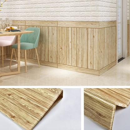 Contemporary Wooden Wall Panels Ceiling Planks Set of 6
