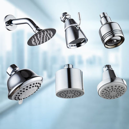 Silver Stainless Steel Round Shower Head