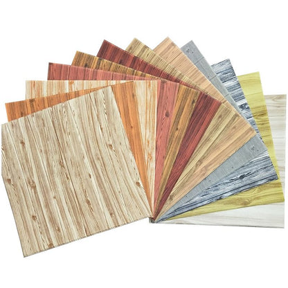 Contemporary Wooden Wall Panels Ceiling Planks Set of 6 - Yeezlab