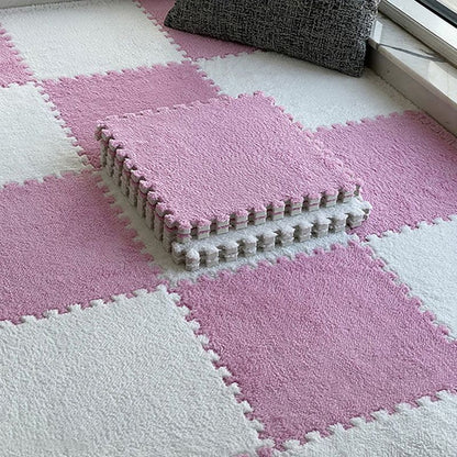 Easy Install Carpet Tiles Square Loop Pile Bedroom Flooring - Yeezlab
