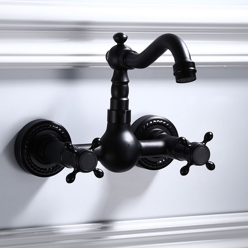 Classic Black Mount Bathroom Sink Faucet
