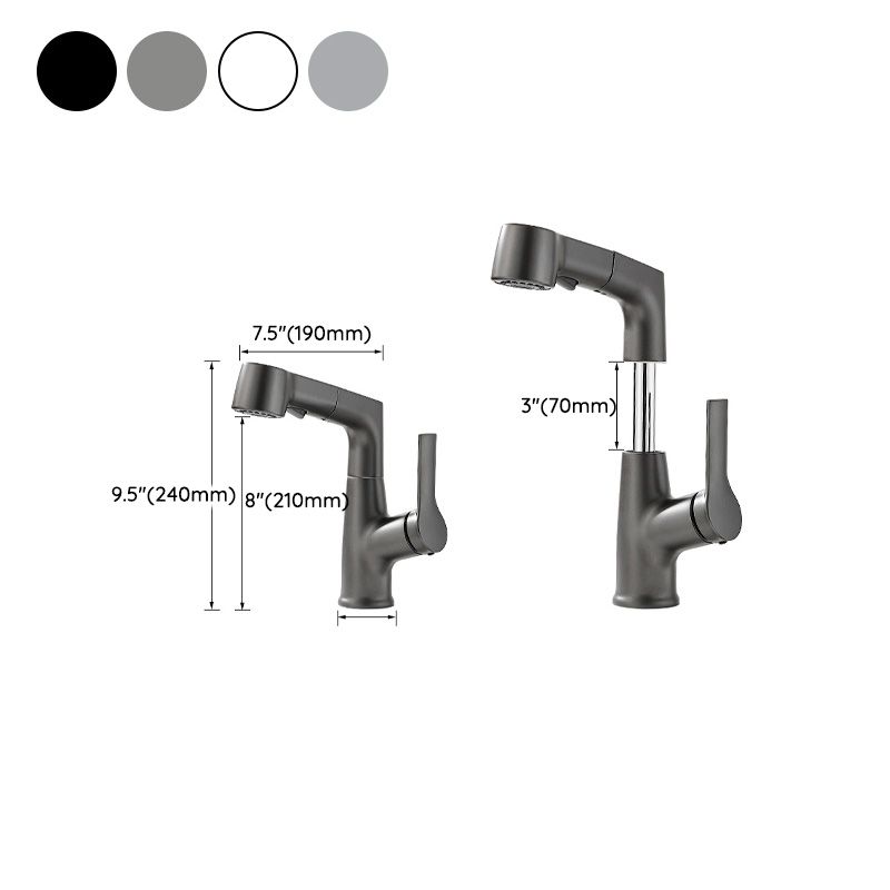 Stylish Kitchen Sink Faucet Pull Down Brass Bathroom Faucet