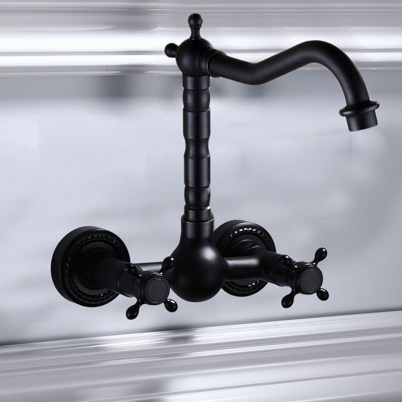 Classic Black Mount Bathroom Sink Faucet
