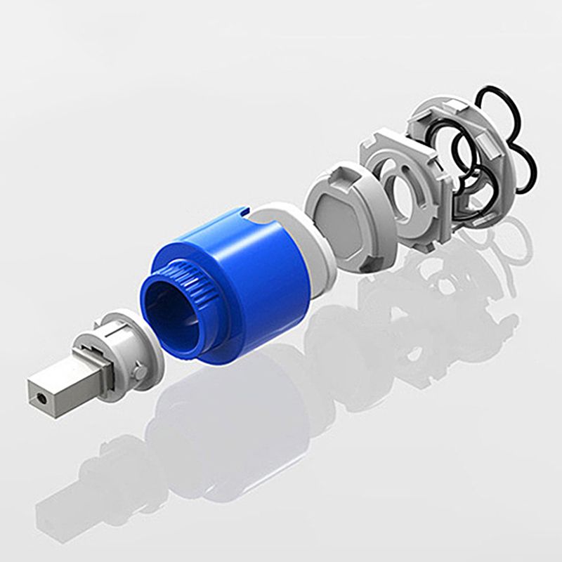 Single Handle Pull-Out Kitchen Sink Faucet with Rotating Spout